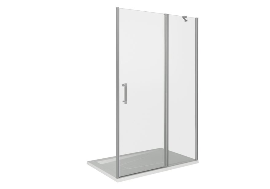 Приобрести bas дверь душевая mokka wtw-110-c-we 110 см алюминий/прозрачное