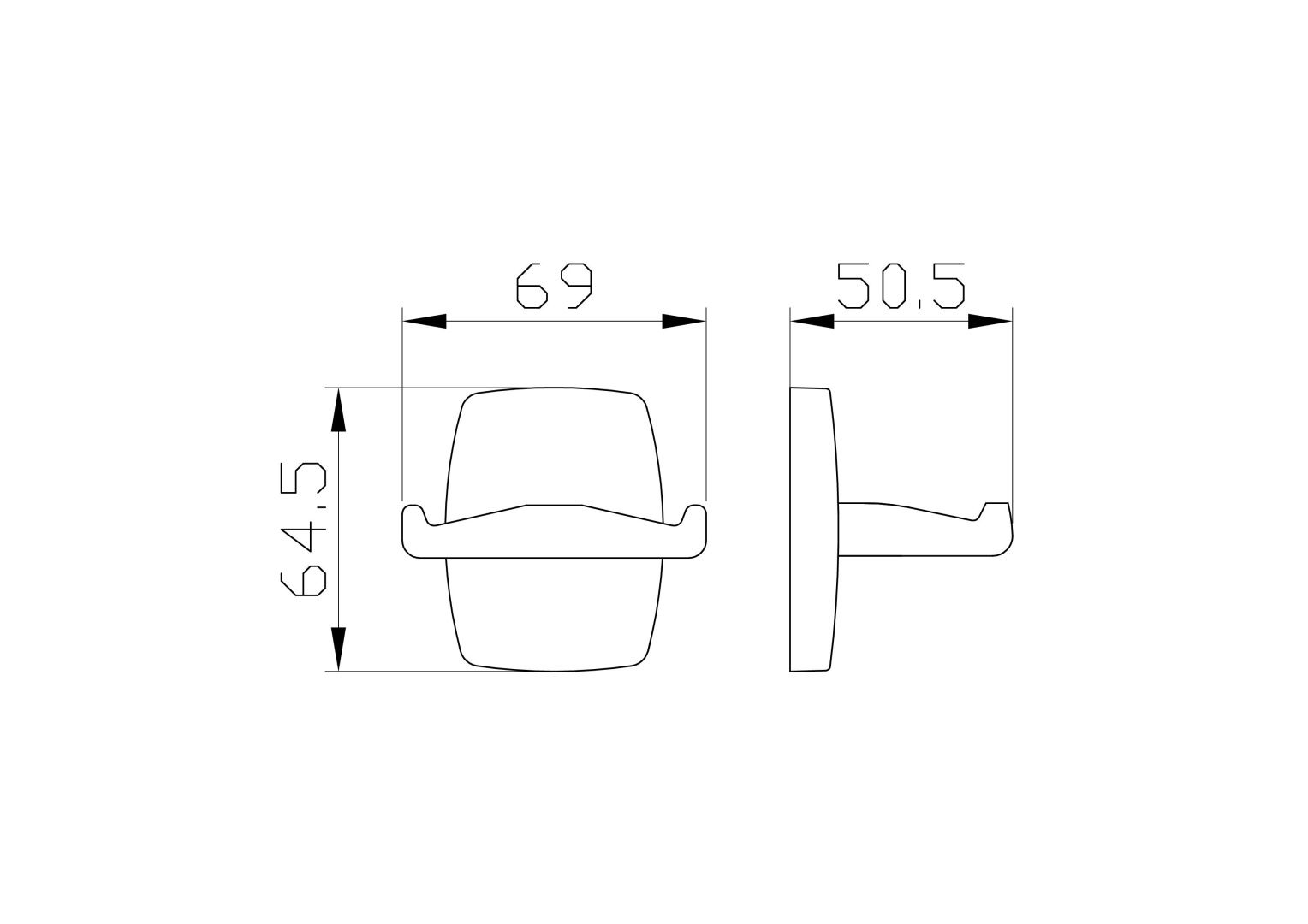 Приобрести двойной крючок для ванной wonzon & woghand porto, хром (ww-1501)