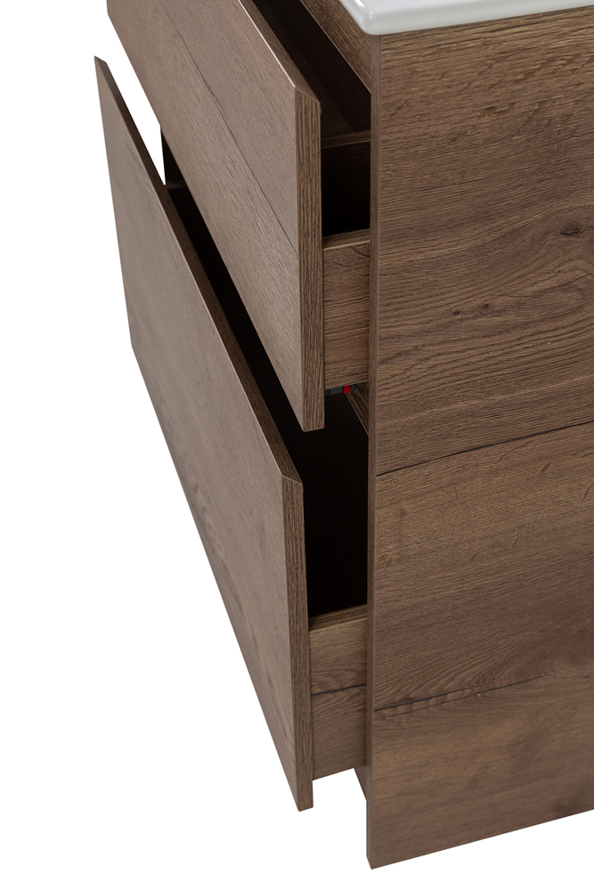 Приобрести belbagno тумба с раковиной kraft 80 см, напольнаяная rovere tabacco, раковина bb800etl белая