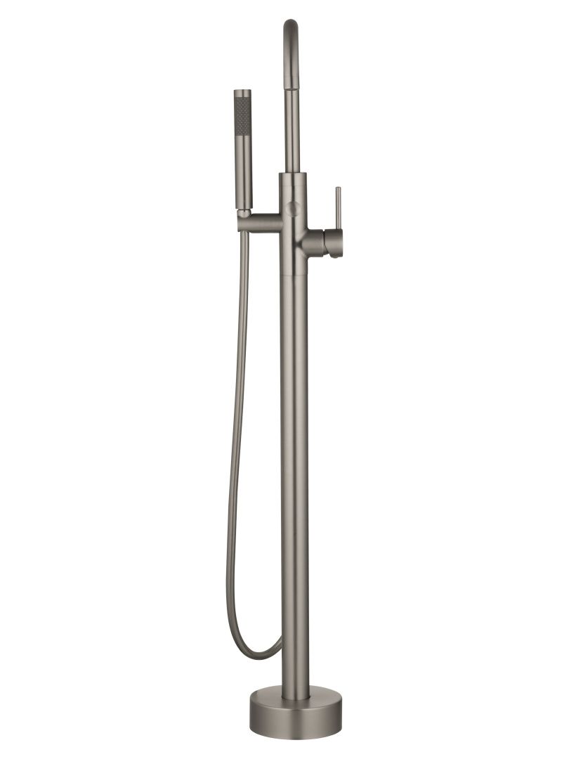 Приобрести смесители напольные для ванн и раковин wonzon & woghand stick, брашированный никель (ww-88649017-bn)