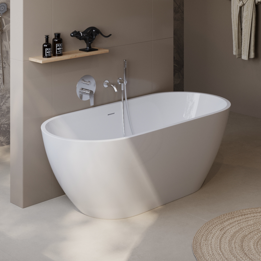 Приобрести belbagno акриловая ванна uno 170х75 см, белая uno bb701-1700-750-k