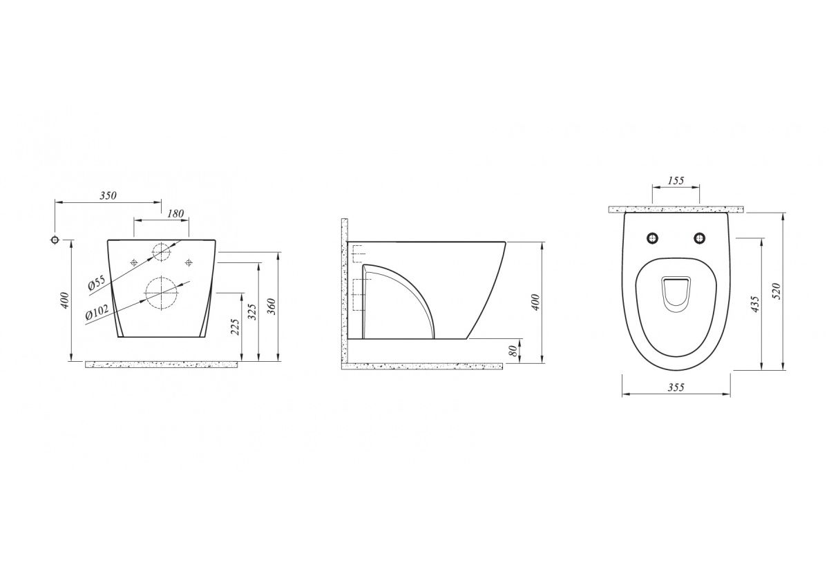Приобрести подвесной унитаз безободковый kale stil с крышкой микролифт