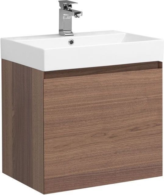 Приобрести aquanet тумба с раковиной нью-йорк 60 см, орех 00213934