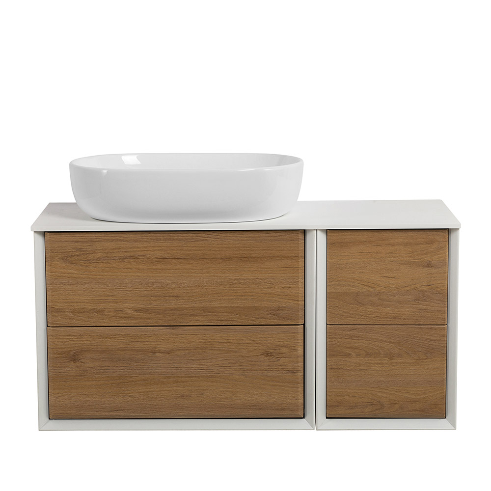 Приобрести cezares тумба со столешницей подвесная bellagio 106 см rovere tabacco, дерево 54716