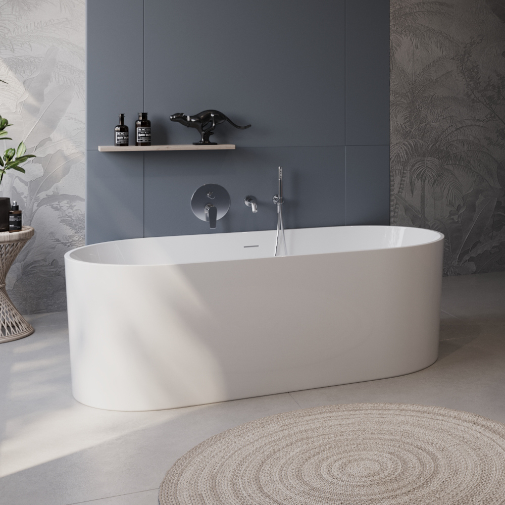 Приобрести belbagno акриловая ванна 180х80 см, отдельно стоящая, белая bb705-1800-800