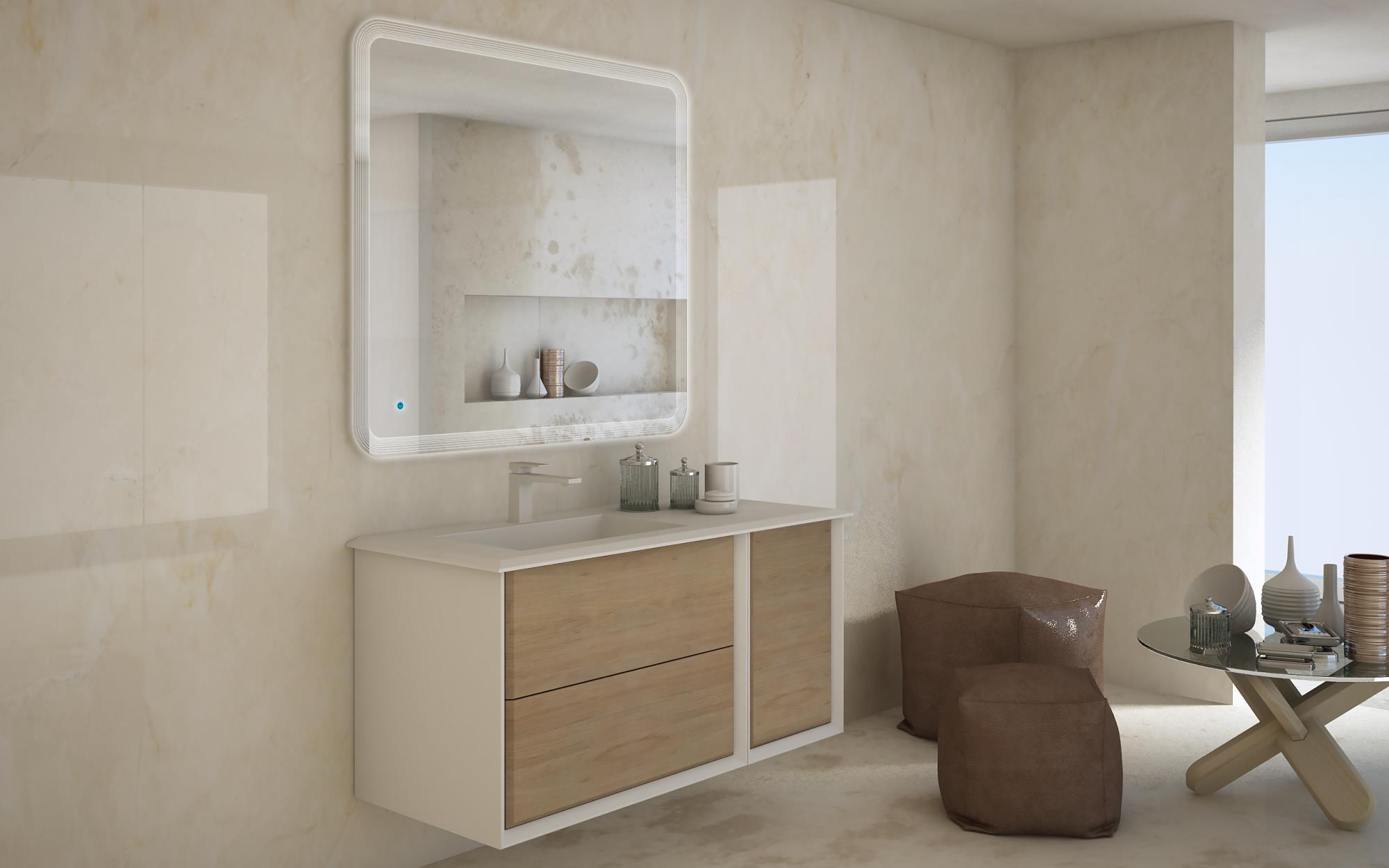 Приобрести cezares тумба подвесная с раковиной bellagio 106 см rovere tabacco, левостороняя, дерево 54716