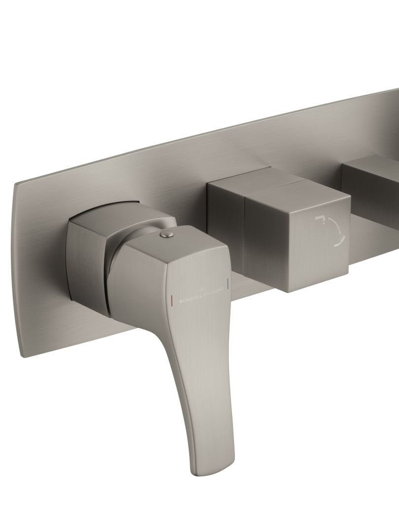 Приобрести смеситель для ванны встраиваемый wonzon & woghand flex, брашированный никель (ww-88889072-bn)