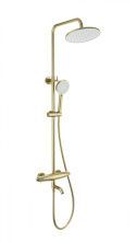 Душевая система с термостатом WONZON & WOGHAND CAPSULE, Брашированное золото (WW-B3031-A1-BG)