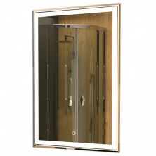 Azario Зеркало Melis 600*800, белый, влагостойкое с сенсорным выключателем, CS00066634