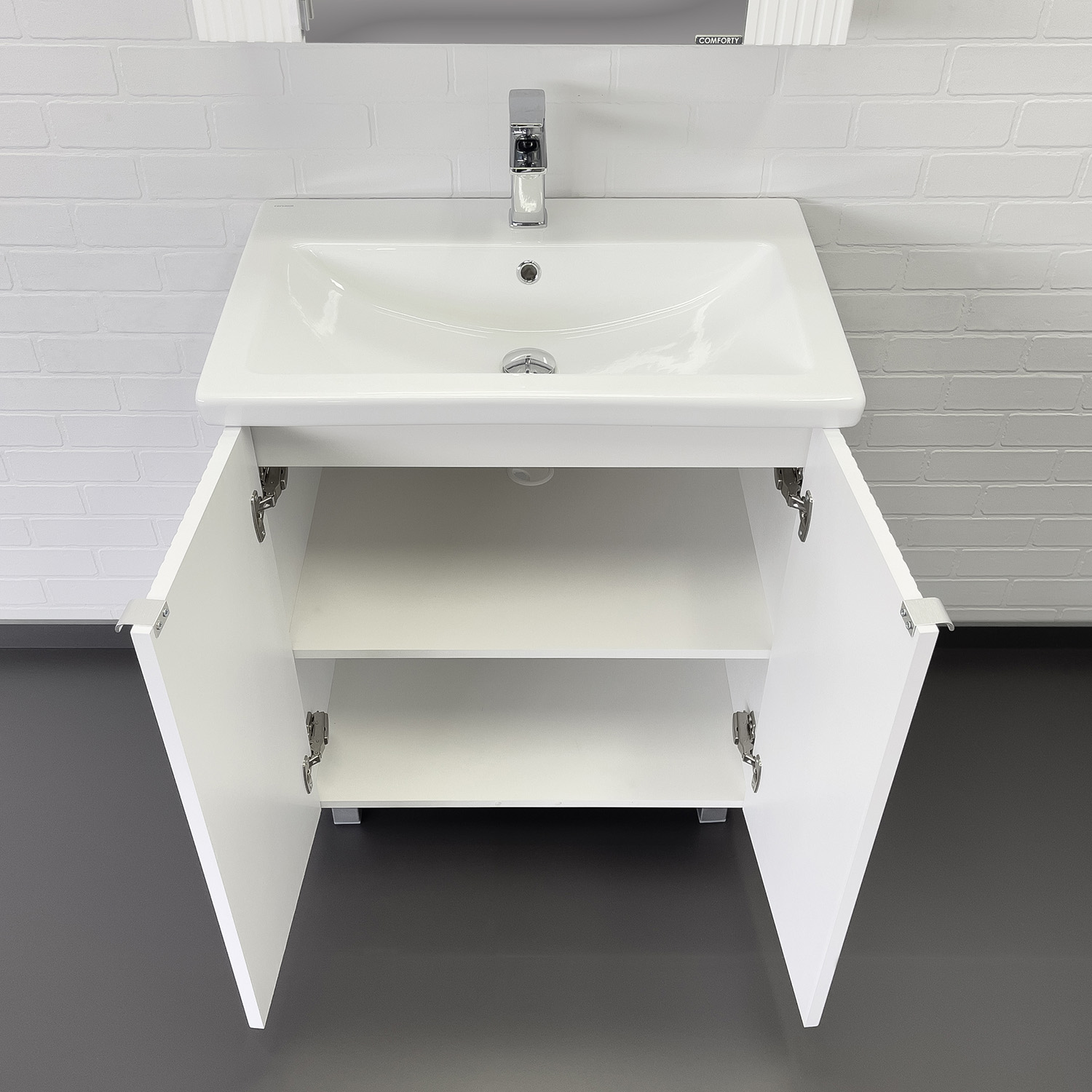 Приобрести сomforty тумба с раковиной лима-70 белый матовый