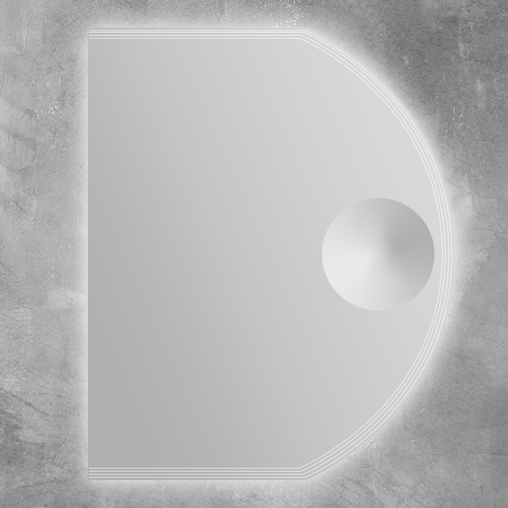 Приобрести cezares зеркало 60х80 см, с увиличением, led подсветкой, антизапатеватель 45029