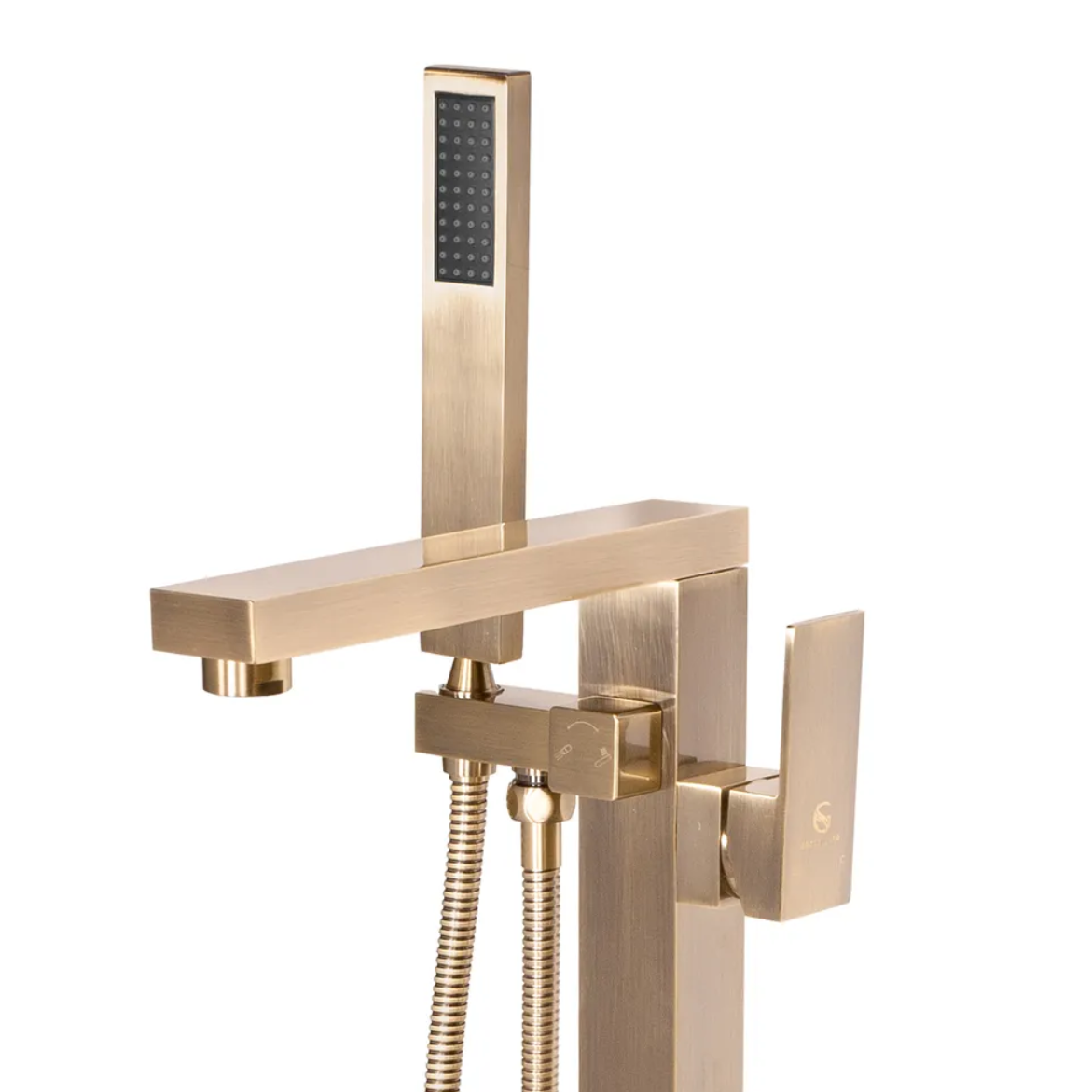 Приобрести grocenberg напольный смеситель для ванны, бронза gb800br