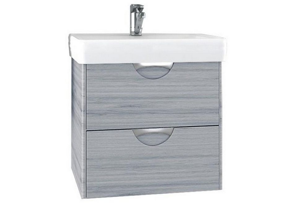 Приобрести тумба подвесная с раковиной акватон сильва 60 см 1a211801siw60, 1wh302186, дуб фьорд