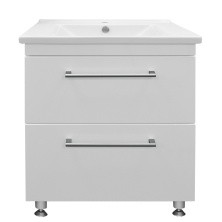 Loranto Тумба напольная с раковиной Модерн 70/2Н 70х85 см, белая (CS00067607)