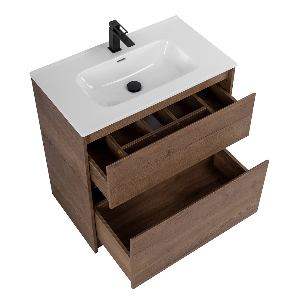 Приобрести belbagno тумба с раковиной kraft 100 см, напольнаяная rovere tabacco, раковина bb1000etl белая