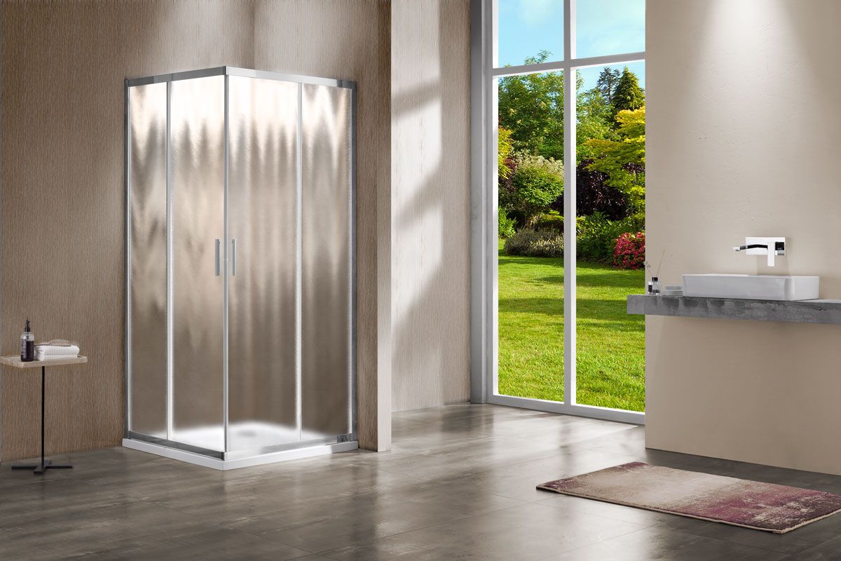 Приобрести vincea душевое ограждение garda 120х120 см, текстурное, хром vss-1g1212ch