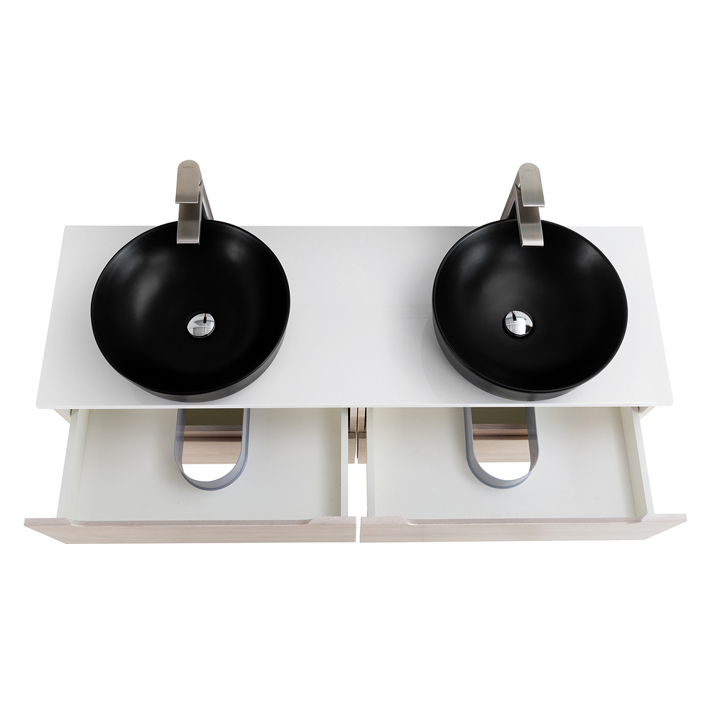 Приобрести belbagno тумба со столешницей etna 140 см, подвесная rovere grigio