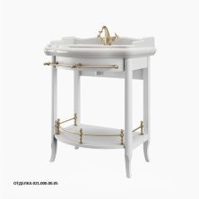 Caprigo Тумба с раковиной TREVI 70 см, белая, эмаль