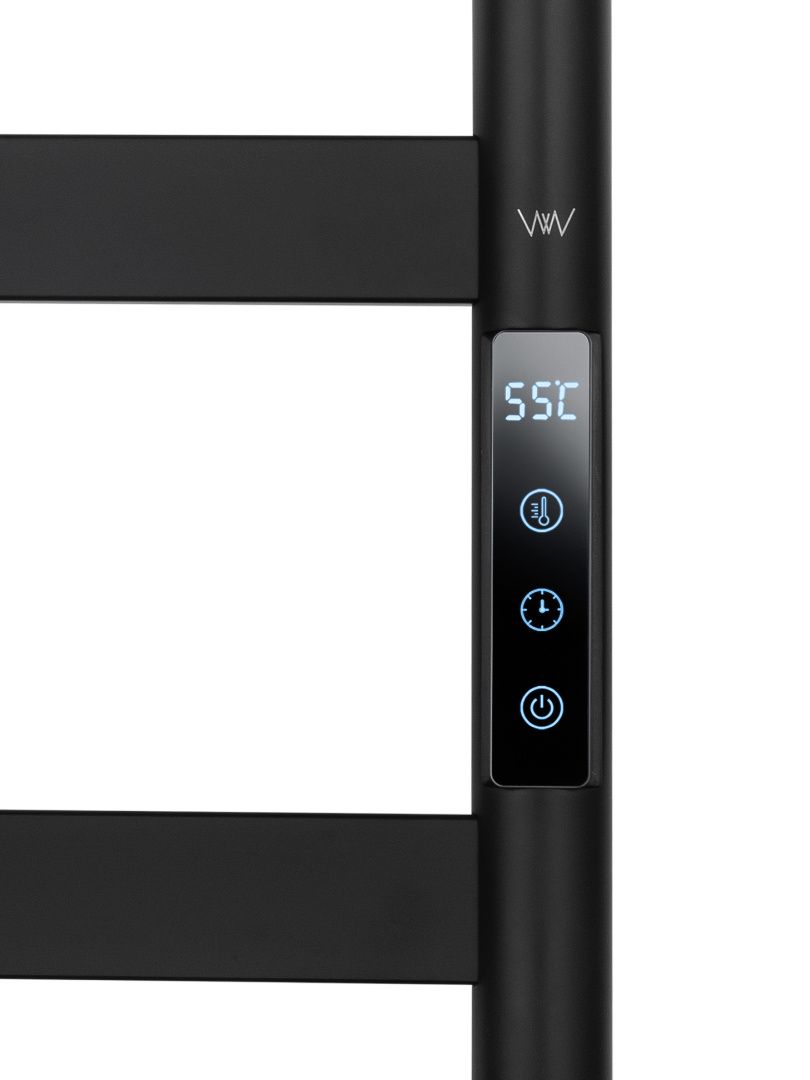 Приобрести полотенцесушитель электрический wonzon & woghand essen, черный матовый (ww-a405-mb)