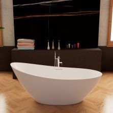 Frank Акриловая ванна F6118 White,181х80 см, отдельностоящая