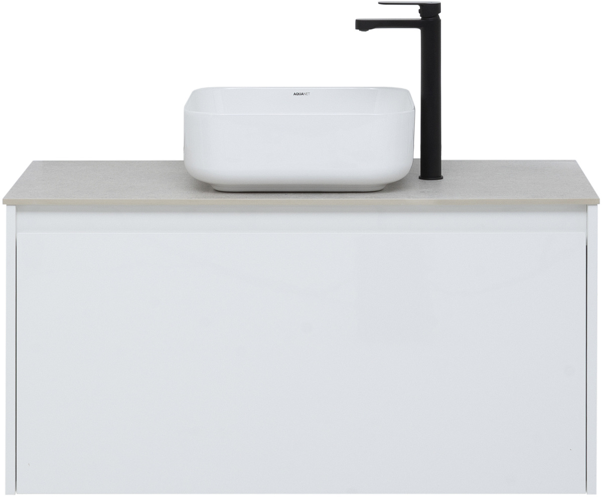 Приобрести aquanet тумба со столешницей nova lite 100 см, белая (1 ящик)