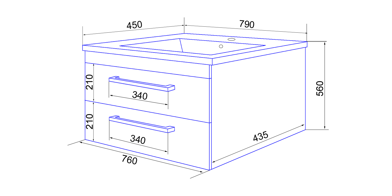 Приобрести loranto тумба подвесная с раковиной модерн 80/2 80х40 см, белая cs00039378