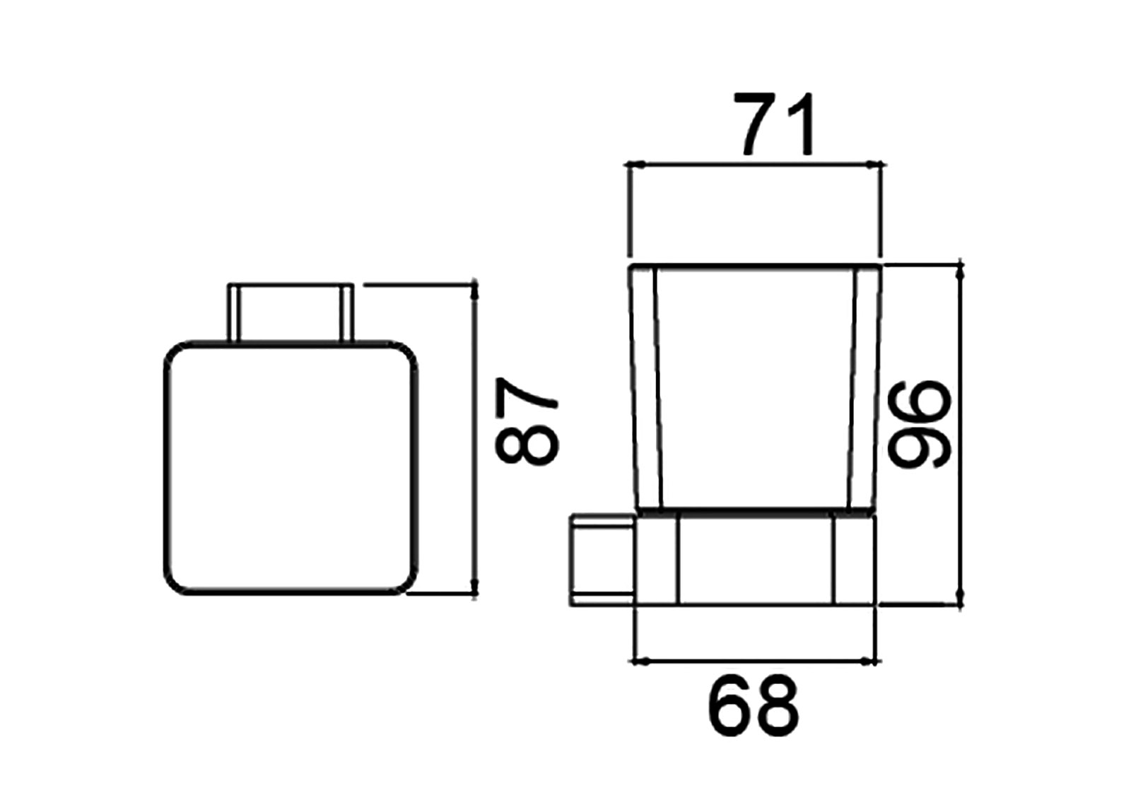 Приобрести стакан для зубных щеток timo selene 14033/03 черный
