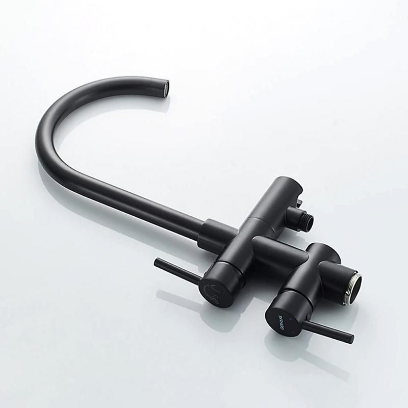 Приобрести gerhans напольный смеситель для ванны k15, черный k13219b