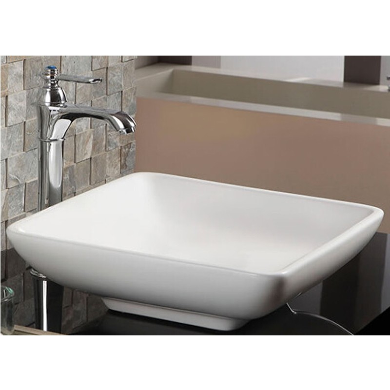 Приобрести azario раковина накладная 40х40 см, белая az-4322