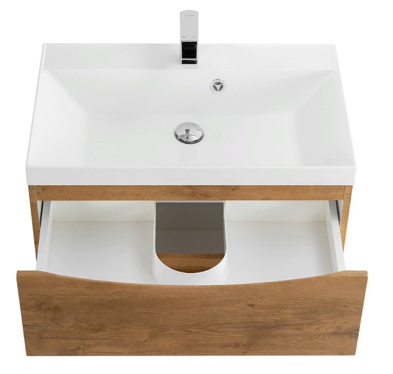 Приобрести тумба подвесная с раковиной belbagno marino-700-2c-so-rn-p 70 см, rovere nature