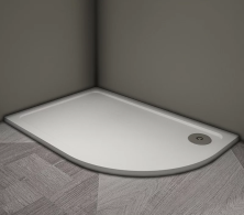 Veconi Душевой поддон Tezeo Stone 100x90 см, искусственный камень, белый TZ11L-10090A-01-19C3