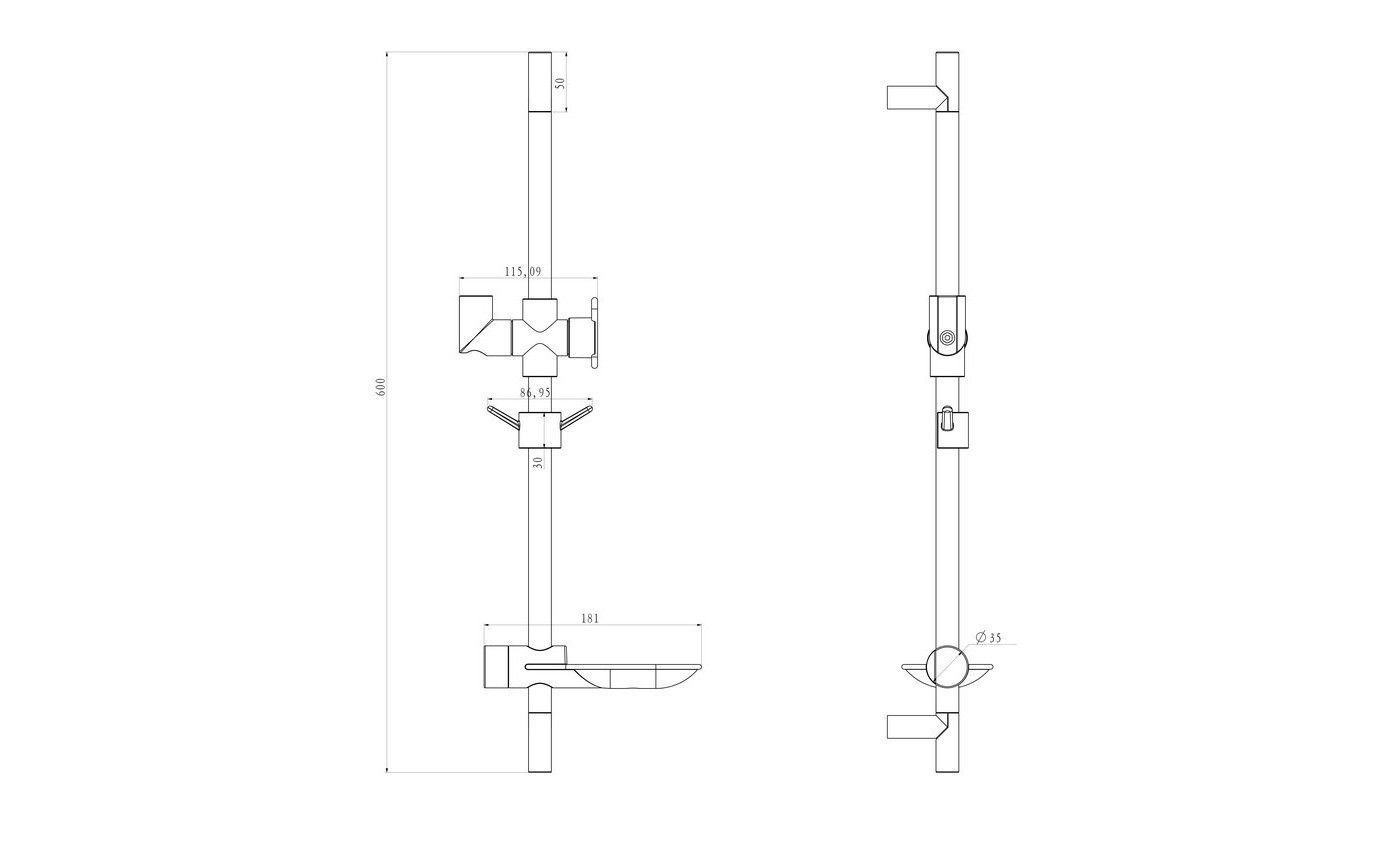 Приобрести lemark штанга душевая с мыльницей, хром lm8062c