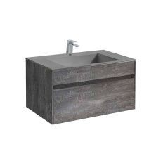 Vincea Тумба подвесная Chiara 80 см, серый камень с серой раковиной VMC-2C800GS;VCB-13800G