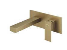 Hayzburg Настенный смеситель для раковины, золото матовое HB-1003BG