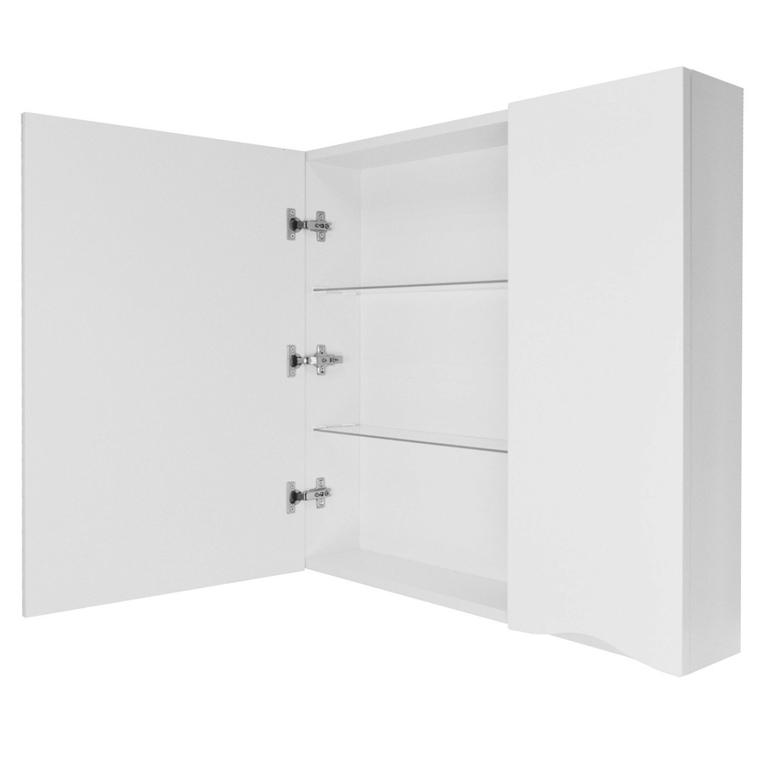 Приобрести зеркало шкаф loranto santorini 70 см, правое, белое cs00086998