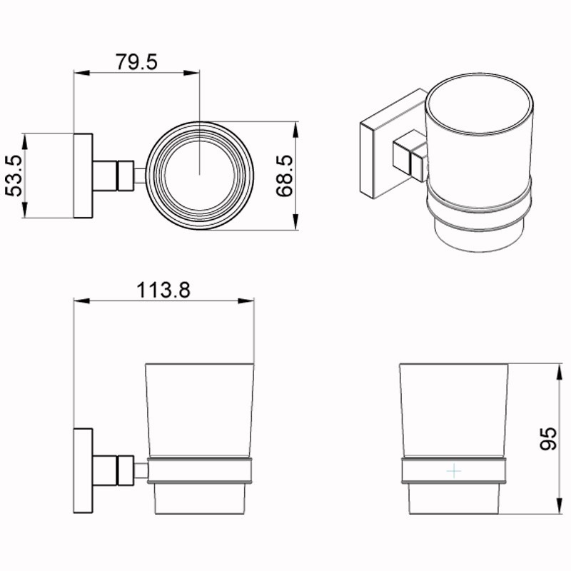Приобрести azario стакан для зубных щеток rina, хром az-87006