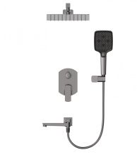 Душевая система встраиваемая WONZON & WOGHAND FORZA, Темный графит (WW-939031-BGM)