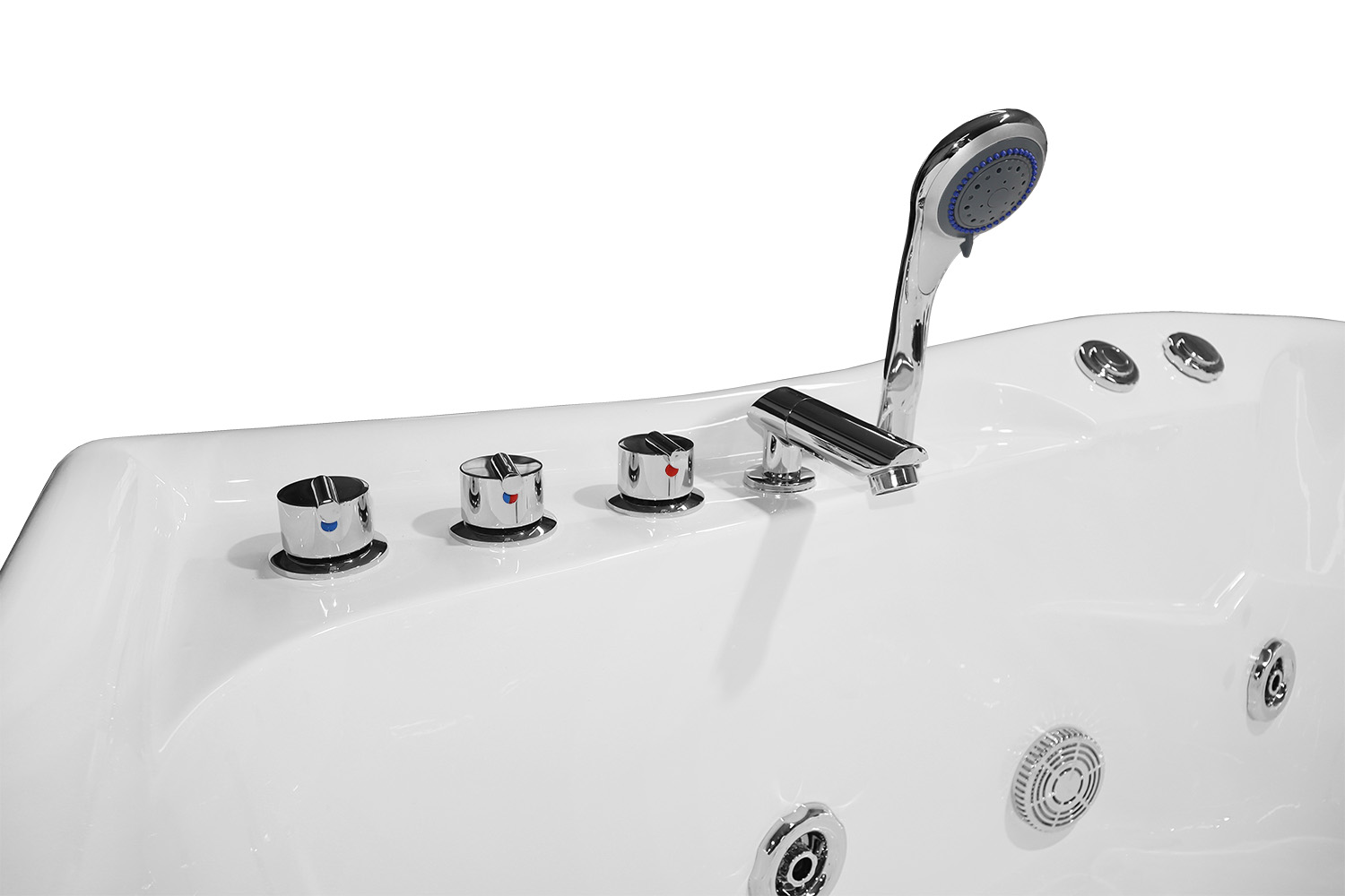 Приобрести loranto ванна акриловая с гидромассажем 170х120 см, белая, правосторонняя(cs-806rn)