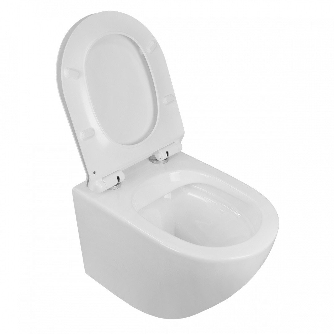 Приобрести azario унитаз подвесной fora, безободковый с крышкой микролифт az-0067