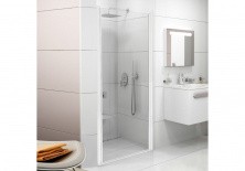 Дверь душевая Ravak Chrome CSD1 80 см 0QV40100Z1 белый/прозрачное