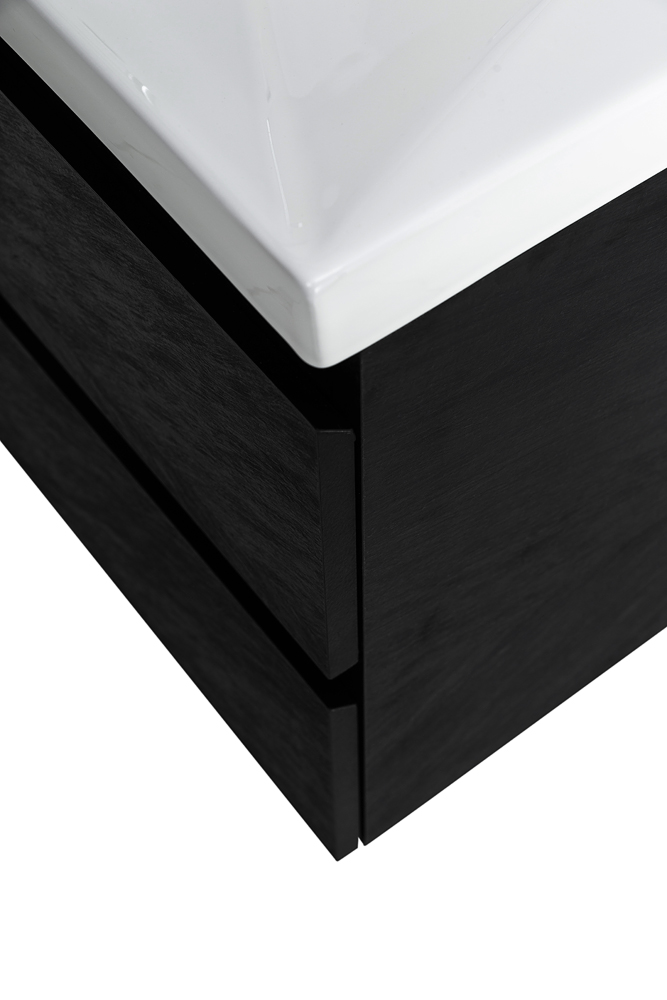 Приобрести cezares тумба подвесная с раковиной molveno 100 см nero, черная molveno-100-2c-so-nc