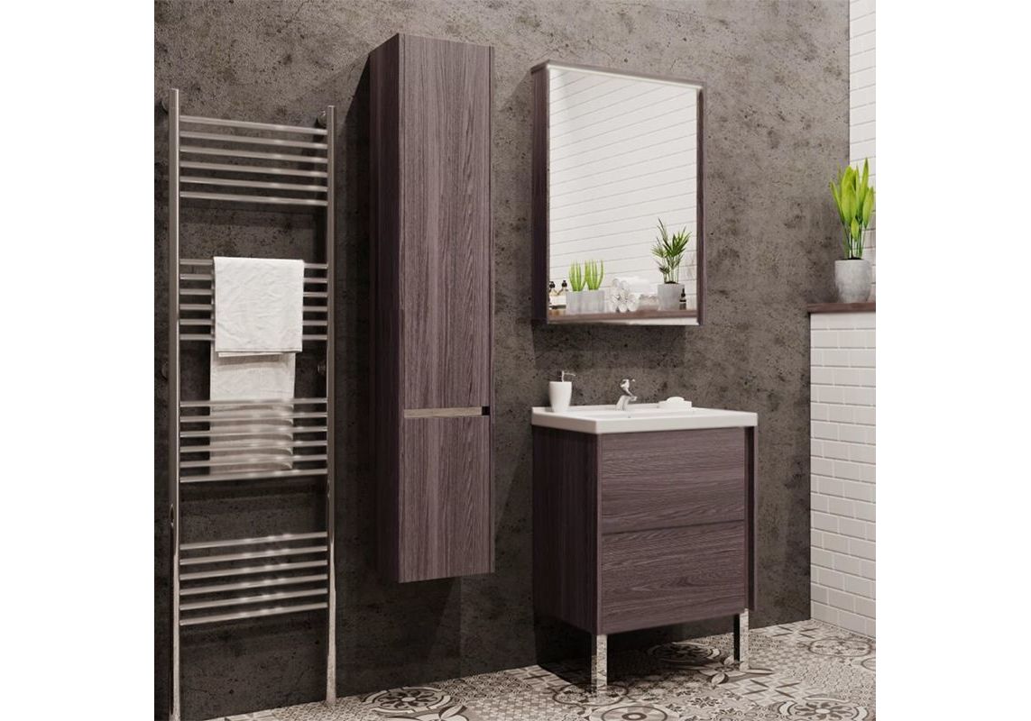 Приобрести зеркало-шкаф акватон стоун 60 см 1a231502sxc80