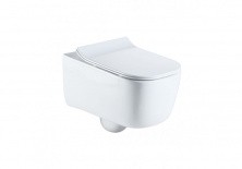 Подвесной унитаз безободковый Sole Soho с крышкой микролифт