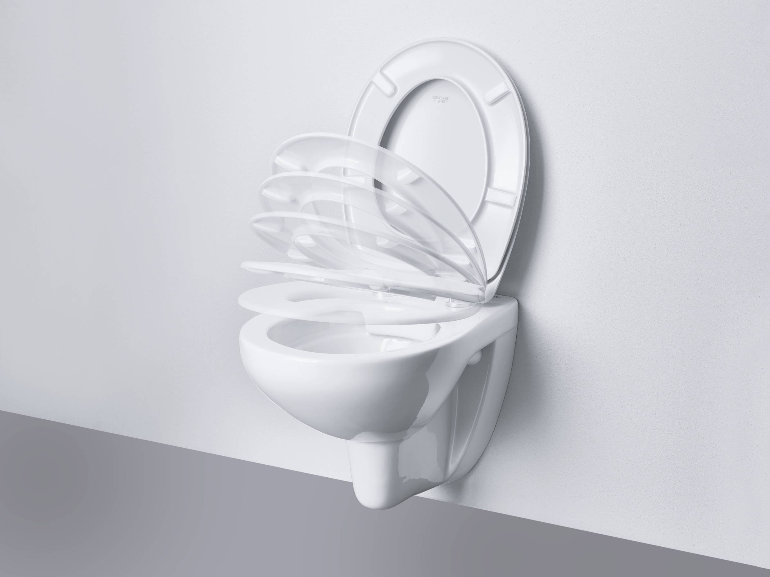 Приобрести сидение для унитаза с микролифтом grohe bau ceramic, белое 39493000