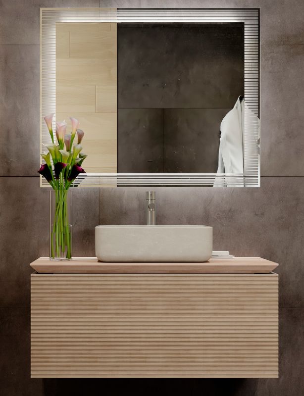 Приобрести jorno зеркало karat 100 см, с подсветкой, датчик движения, белое