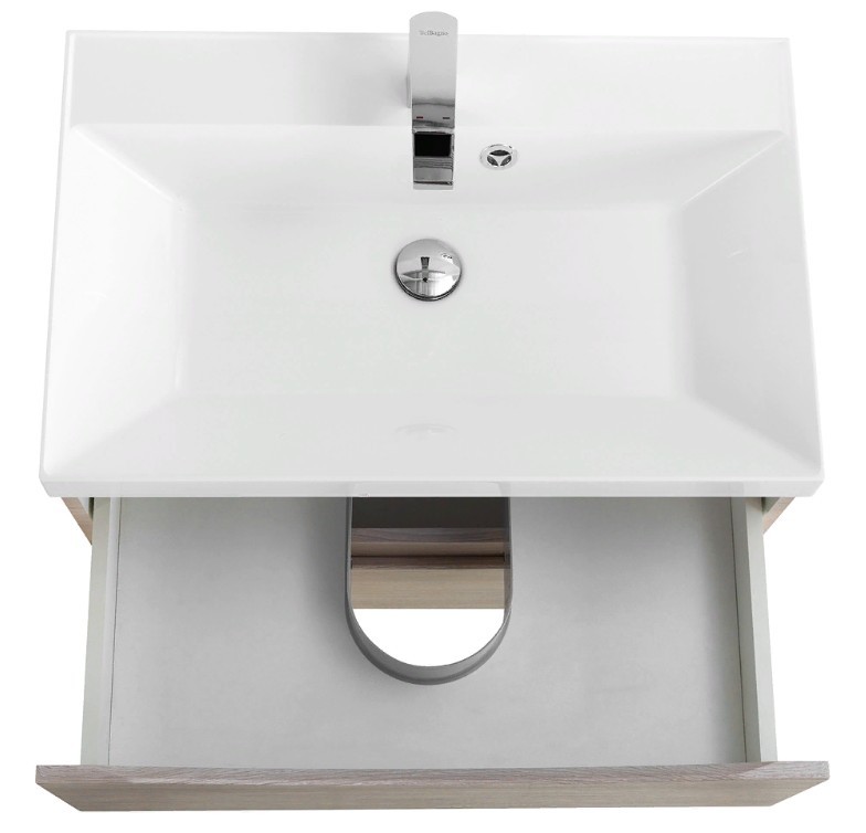 Приобрести тумба подвесная с раковиной belbagno marino-600-2c-so-rg-p 60 см, rovere grigio