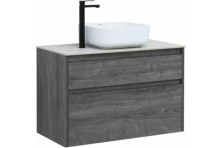 Aquanet Тумба со столешницей и раковиной Nova Lite 90 см, дуб рошелье (1 ящик)