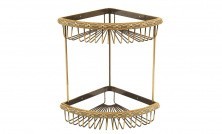 LEMARK Душевая полочка Jasmine, 2х-ярусная, бронза LM6682B