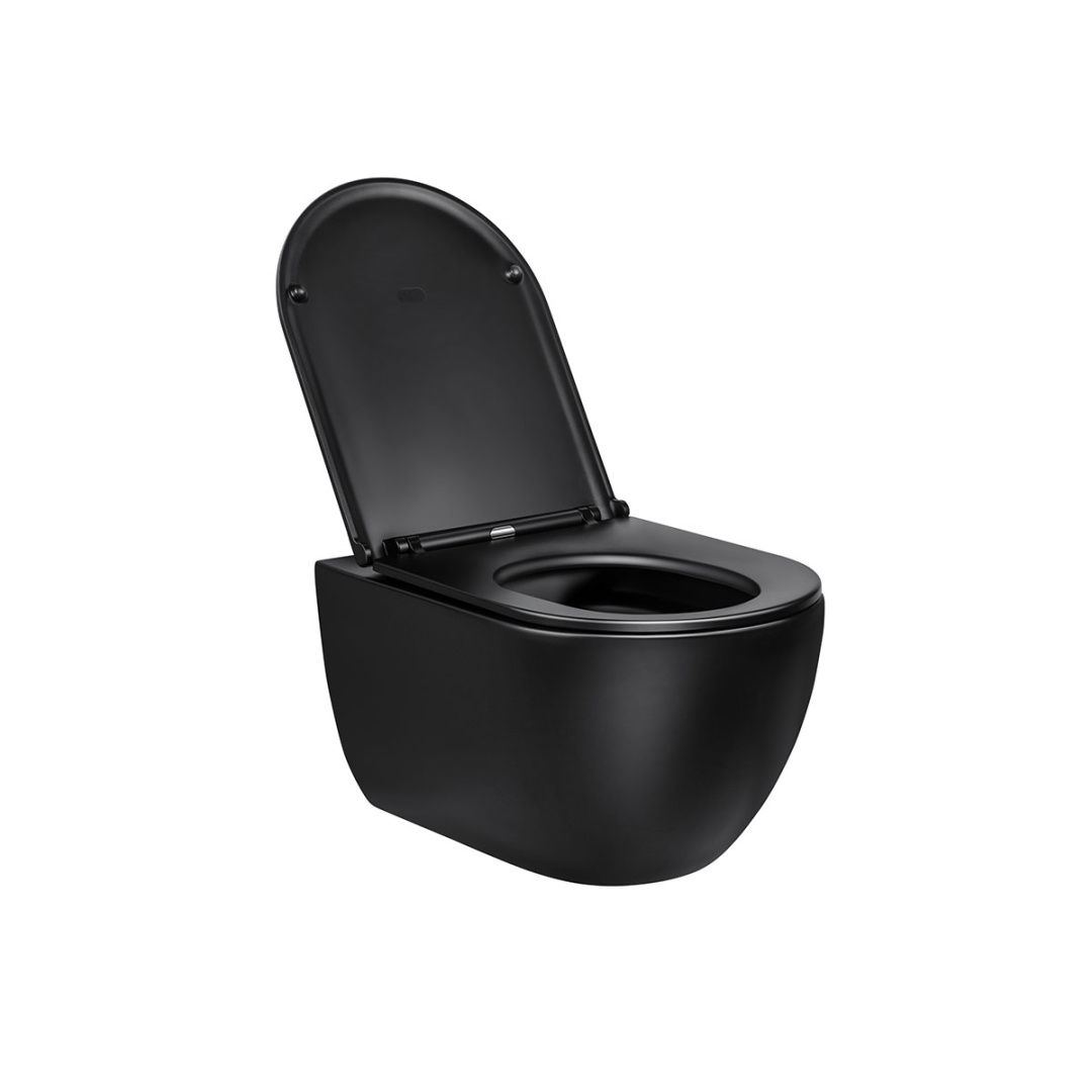 Приобрести vincea унитаз подвесной evo, ультратонкое сиденье, микролифт, черный матовый vt1-34mb