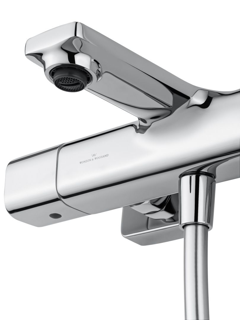 Приобрести смеситель для ванны с душем и термостатом wonzon & woghand solid, хром (ww-c2011-a-cr)